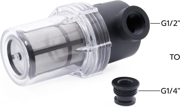 Actual product image Alphacool ES Big Inline particle filter 2x G1/4" IG