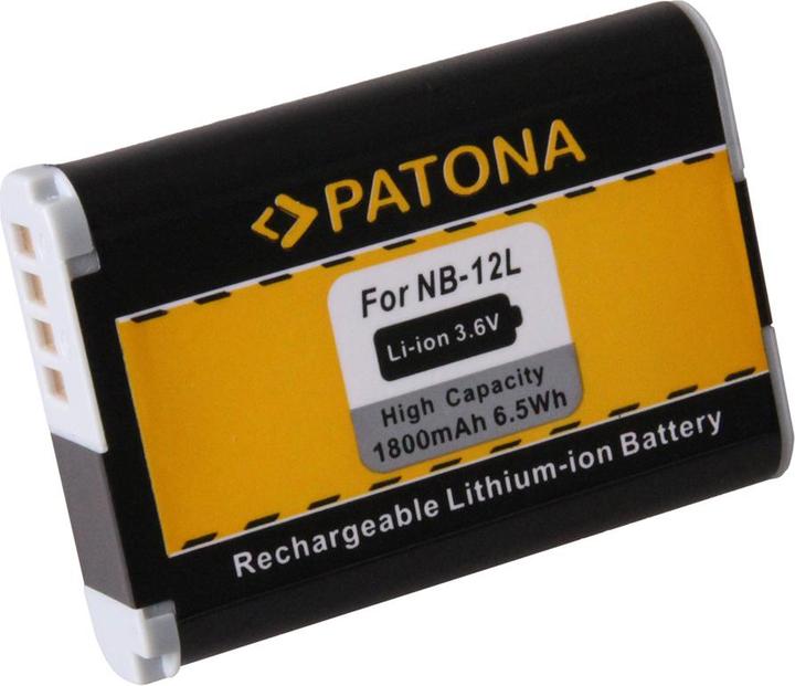 Actual product image Patona Battery f. Canon NB-12L LEGRIA mini X VIXIA mini X PowerShot G1 (Camera battery)