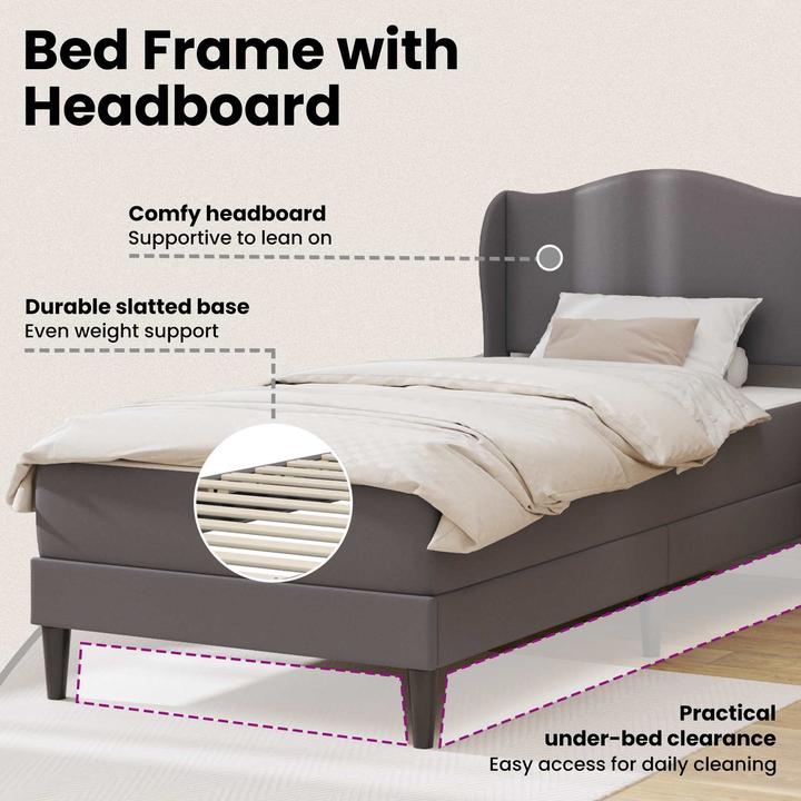 Immagine prodotto vidaXL Moderner Bettrahmen (90 x 200 cm)