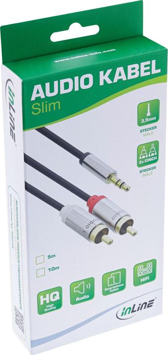 Immagine prodotto InLine 2in1 (1 m, Cavo AUX, Cavo Cinch)