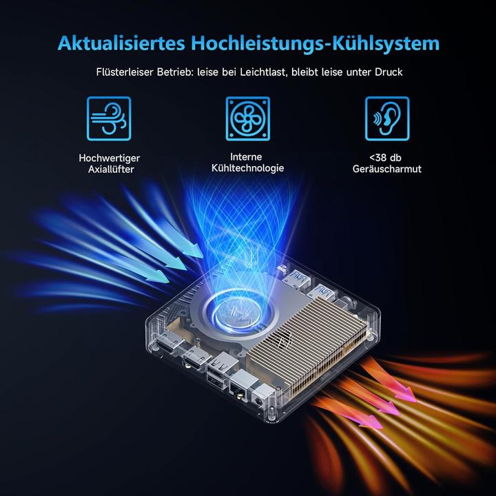 Produktbild Bmax B4 Mini PC mit Intel 12th Gen Alder Lake-N95 Prozessor (12 GB)