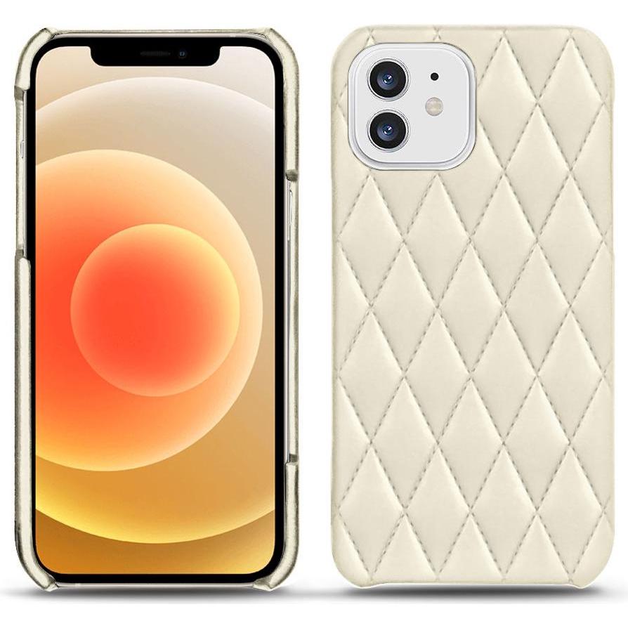 Noreve Lederschutzhülle (Apple iPhone 12), Smartphone Hülle, Weiss