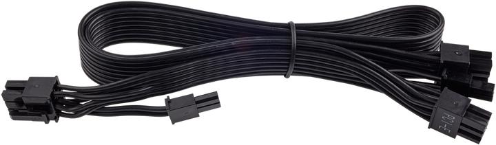 Image du produit Corsair Type 3 Flat Black Ribbon Cable PCIe 6+2 pin, dual connectors, Compatible with all type 3 pin out...