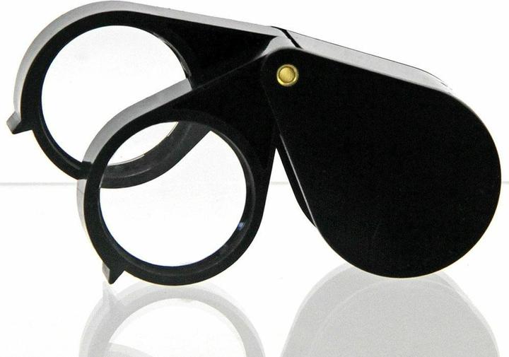 Safe Double folding magnifier, 8/10/18x magnification