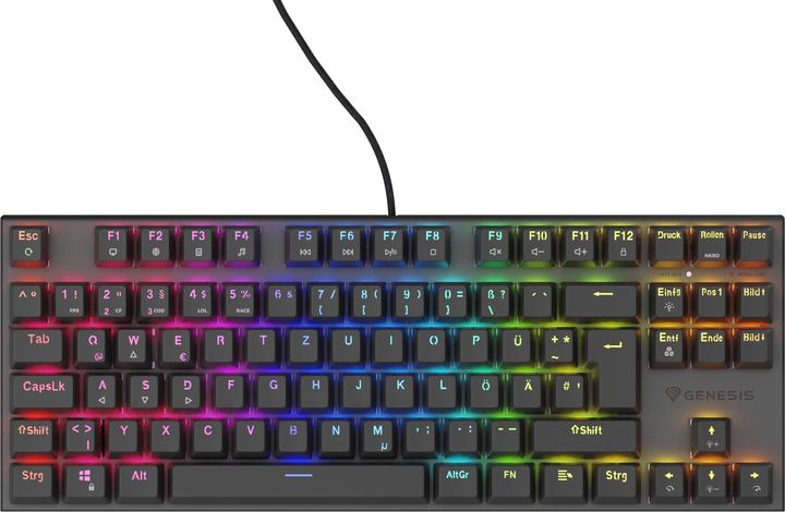 Immagine prodotto Genesis Tastiera da gioco cablata THOR 303 TKL nera (DE, Cablato)