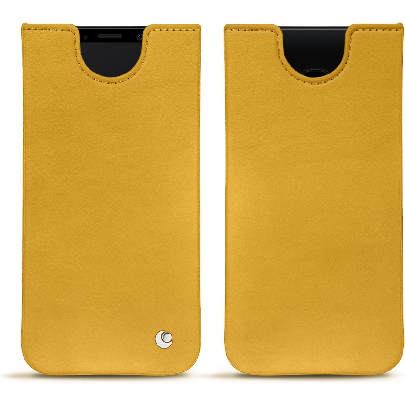 Noreve Lederschutzhülle (Samsung Galaxy S9), Smartphone Hülle, Gelb