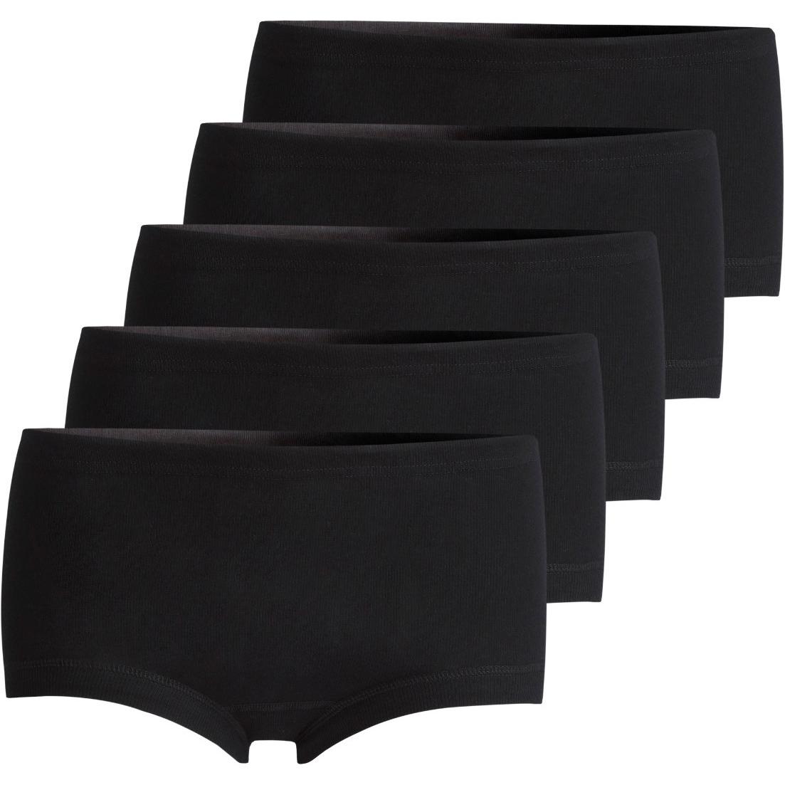 Conta, Damen, Unterhosen, 5er Pack Feinripp Taillen-Slip, Schwarz, (44, 5er Pack)