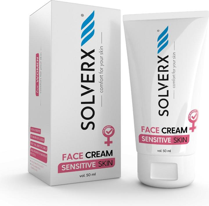 Solverx SOLVERX  Sensitive Skin Face Cream for Women krem do pielęgnacji twarzy dla kobiet do skóry wrażliwe