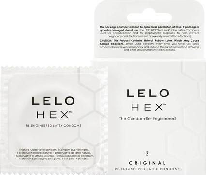 Actual product image LELO HEX Condoms Original (3 pcs.)