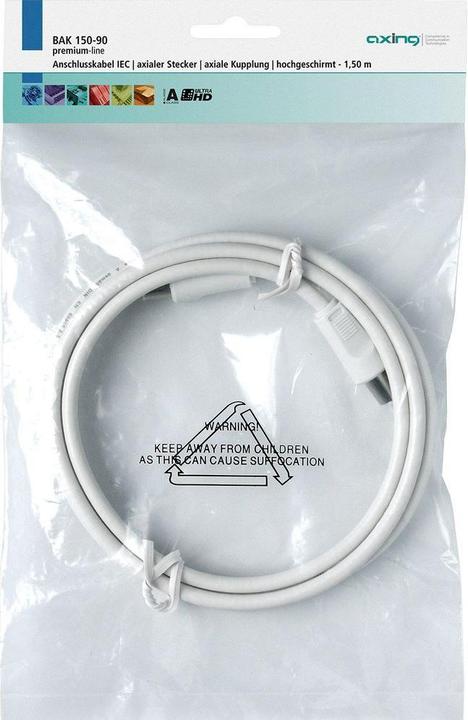 Actual product image Axing Antenna cable, 1.5m, highly shielded (85 dB, Antenna cable)