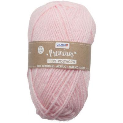 Glorex Premium 100% Acryl, 50g, Garn + Wolle, Rosa
