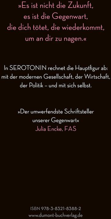 Actual product image Serotonin (German, Michel Houellebecq, 2019)