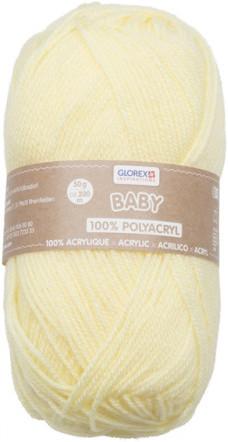 Actual product image Glorex Baby 100% acrylic, 50g yellow