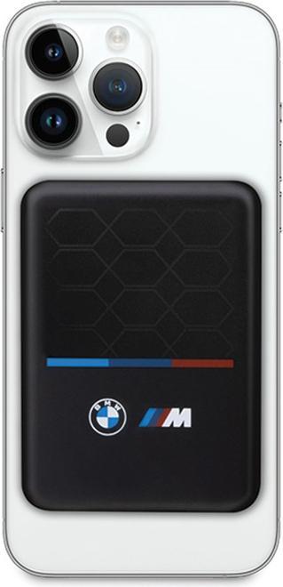 Actual product image BMW Powerbank indukcyjny BMPBMS5K22PGVK 15W 5000mAh + cable czarny/black M Collection MagSafe (5000 mAh, 15 W, 18.50 Wh)
