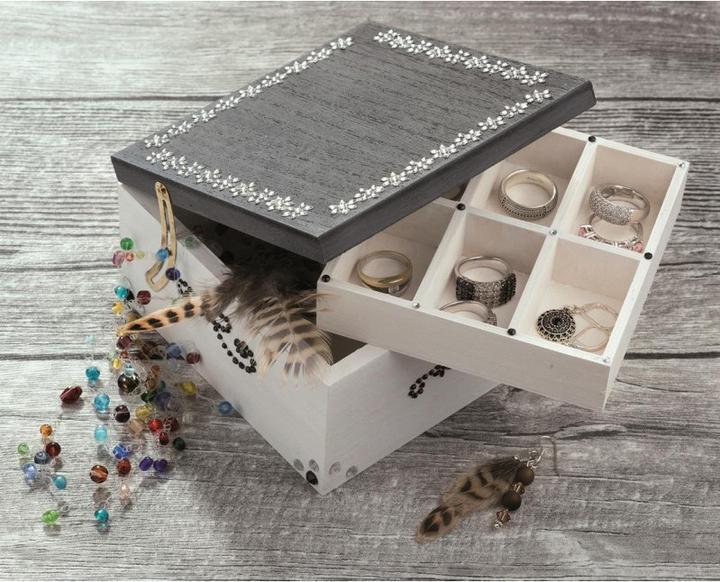 Image du produit Glorex Boîte à bijoux en bois