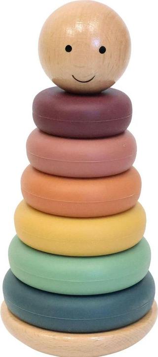 Spielmaus Staande stapeltoren, silicone, 8 stuks