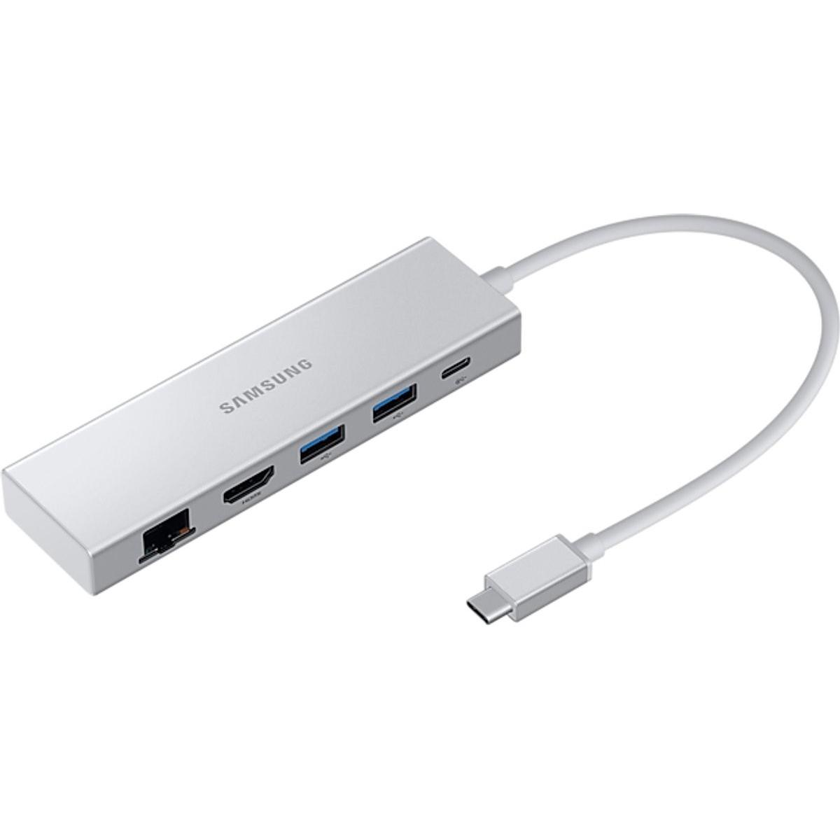 Samsung Common Silver Multiport (USB-C, 3 Ports), Dockingstation + USB Hub, Silber