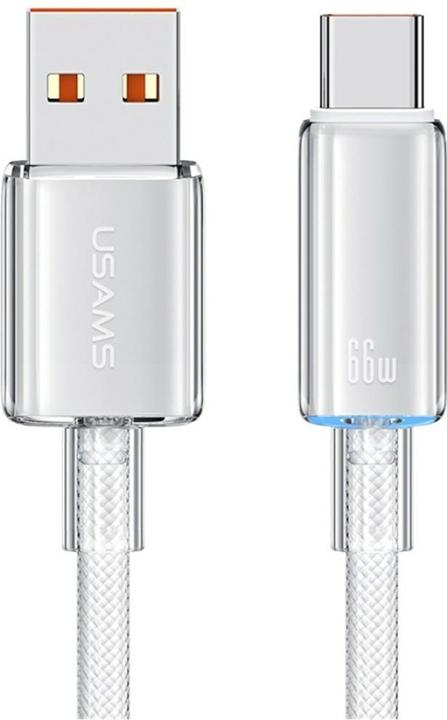 Produktbild Usams Kabel Cloud Series US-SJ658 6A USB-A do USB-C 1,2m biały (1.20 m, USB 3.2 Gen 1, 66 W)