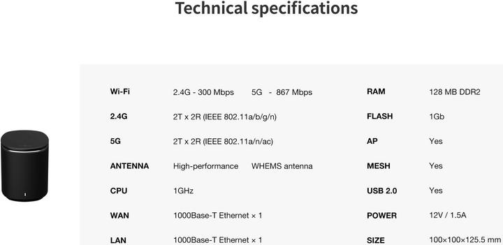 Image du produit Mercku M2 Queen Routeur Wi-Fi