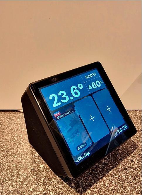 Image du produit Light Solutions Shelly - Wall Display bordstander - 45 grader - Sort