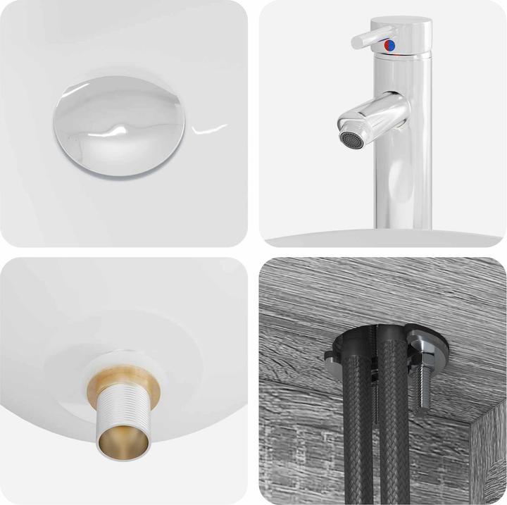 Actual product image vidaXL Moderner Waschtisch (410 mm, 495 mm)