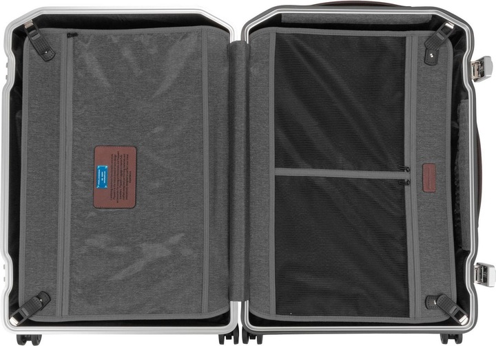 Produktbild Piquadro PQ-Light - Ultra Slim Mittelgrosser Hartschalentrolley Schwarz/Leder (67 l, M (50 - 90l))