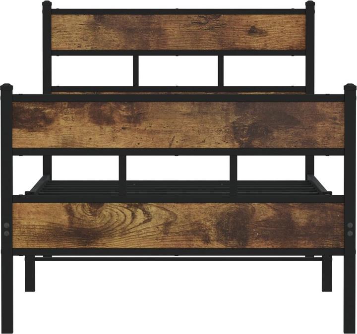 Image du produit VidaXL Lit sans matelas Chêne fumé (90 x 200 cm)
