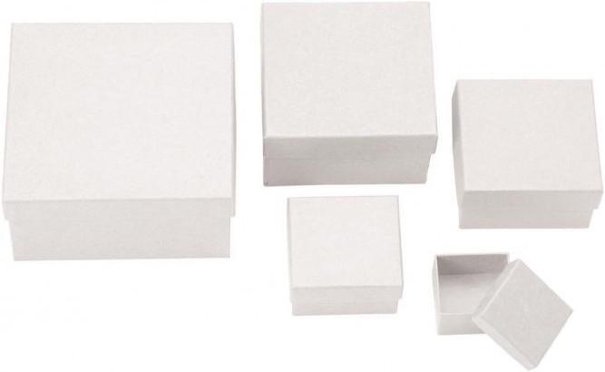 Produktbild Glorex Papp-Quadratboxen-Set 5-teilig