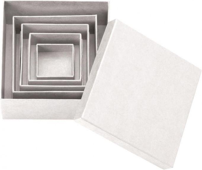 Produktbild Glorex Papp-Quadratboxen-Set 5-teilig