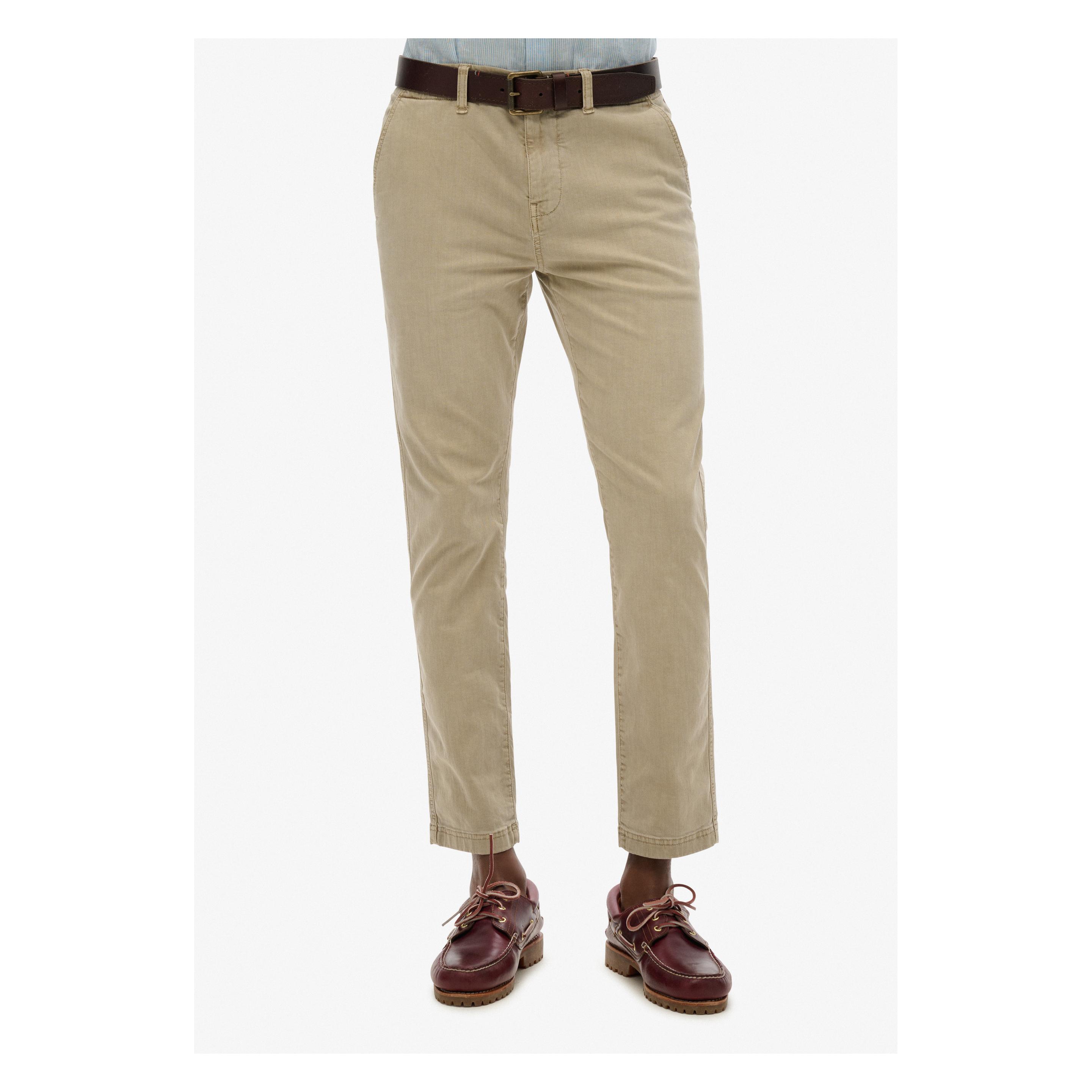 Superdry, Herren, Hosen, International Chinohose, Rot, Braun, (29)