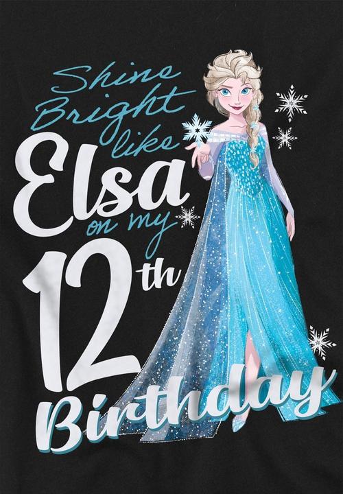 Produktbild Disney Frozen Bright Like Elsa TShirt 12er Geburstag (128)