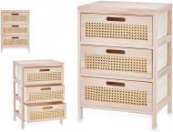Productafbeelding Gift Chest of drawers Rattan Natural 40 x 58 x 29 cm 3 drawers (40 x 29 x 58 cm)