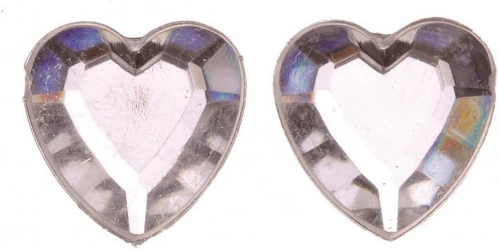Actual product image Glorex Decorative stones hearts 75pcs 12mm