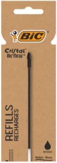 Bic 503839 Stiftmine Medium Schwarz 3 Stk. (Schwarz, 0.40 mm, 3 Stk.)