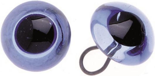Actual product image Glorex Eyes glass/eye sapphire 10mm