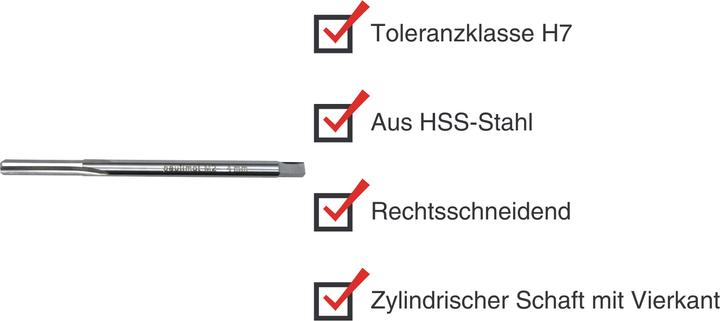 Immagine prodotto Paulimot HSS-Handreibahle 4 mm Passung H7 (4 millimetri)