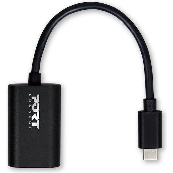 Thumbnail - Port Designs 900125 Schnittstellen-Hub USB 3.2 Gen 1 (3.1 Gen 1) Type-C (USB, 15 cm), Data + Video Adapter, Schwarz