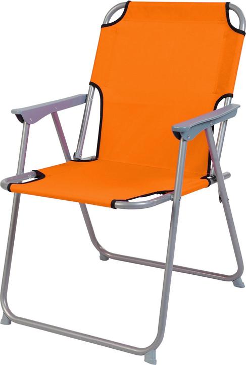 Produktbild Mojawo 5-tlg Camping Set Gartenmöbel Campingtisch + 4 Campingstuhl Klappstuhl Orange (80 x 60 x 68 cm)