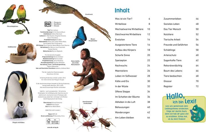 Produktbild memo Wissen entdecken. Tiere (Deutsch, Tom Jackson, 2020)