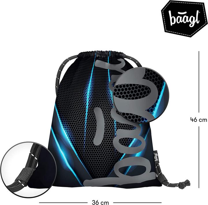 Produktbild Baagl Schulrucksack 3 Teilig, Skate Flowers