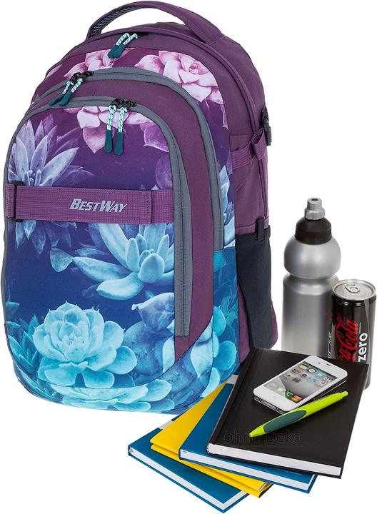 Image du produit Bestway Sac à dos scolaire, Dark Flower 5821 (26 l)