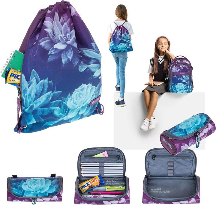 Image du produit Bestway Sac à dos scolaire, Dark Flower 5821 (26 l)