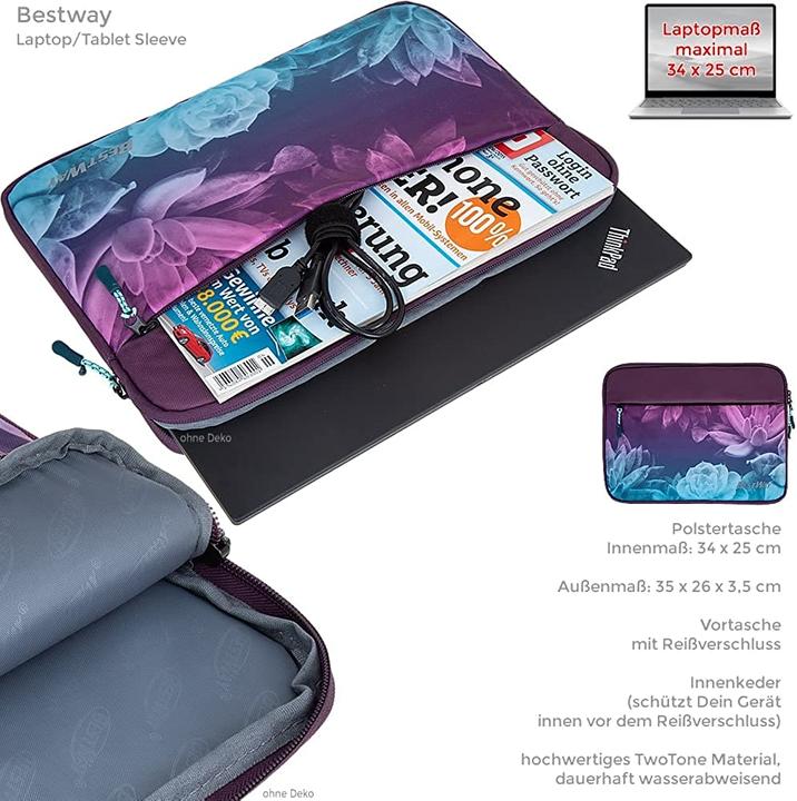 Image du produit Bestway Sac à dos scolaire, Dark Flower 5821 (26 l)