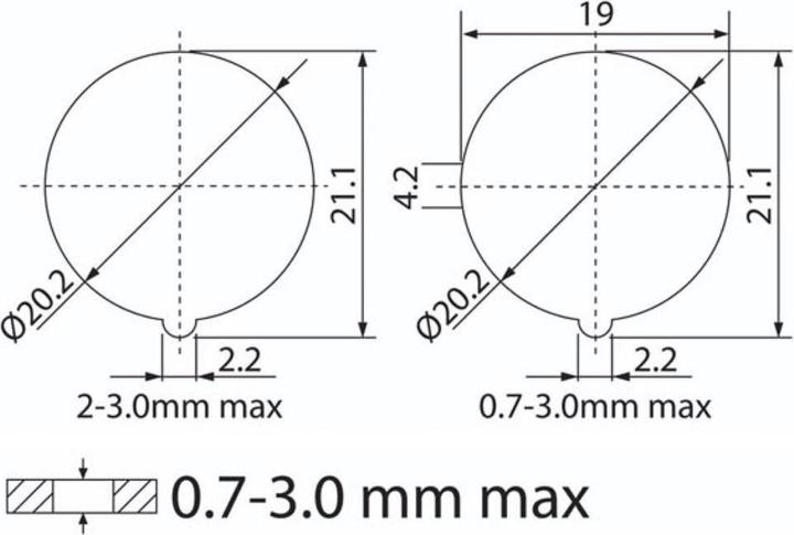 Produktbild Velleman Orange Led Illuminated Rocker Switch 2P Dpst On-Off 12 V