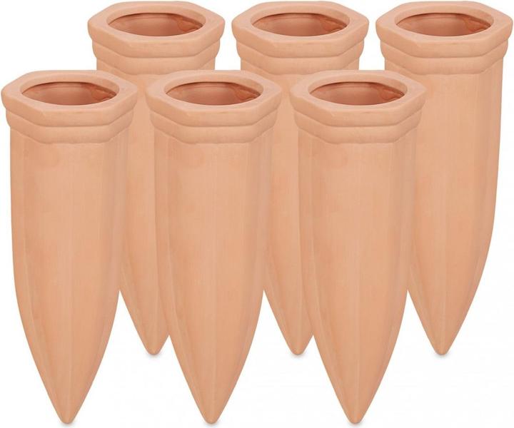 Image du produit Relaxdays 6x arrosages-terre-cuite (Cône d'argile)