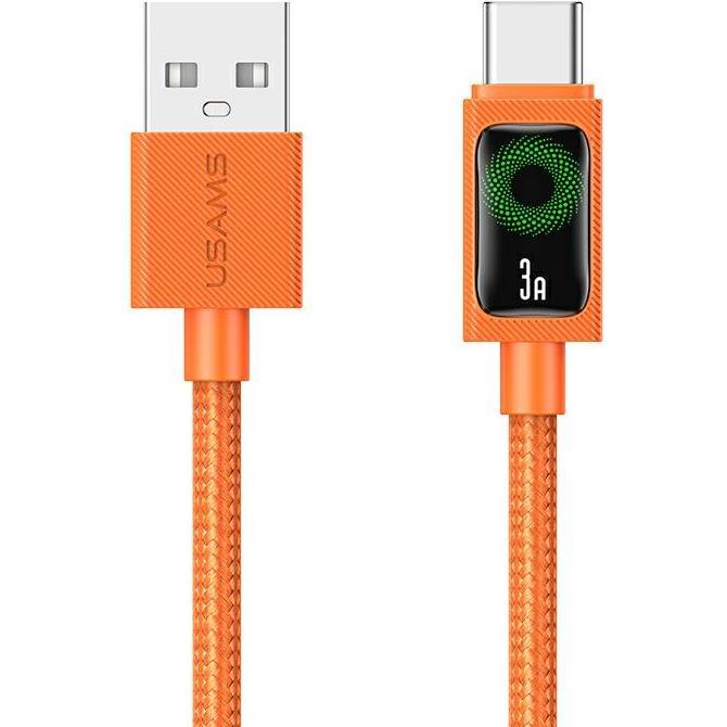 Usams Cable U92 18W USB-C to USB-A 1.2m orange (1.20 m, 18 W), Cavo USB