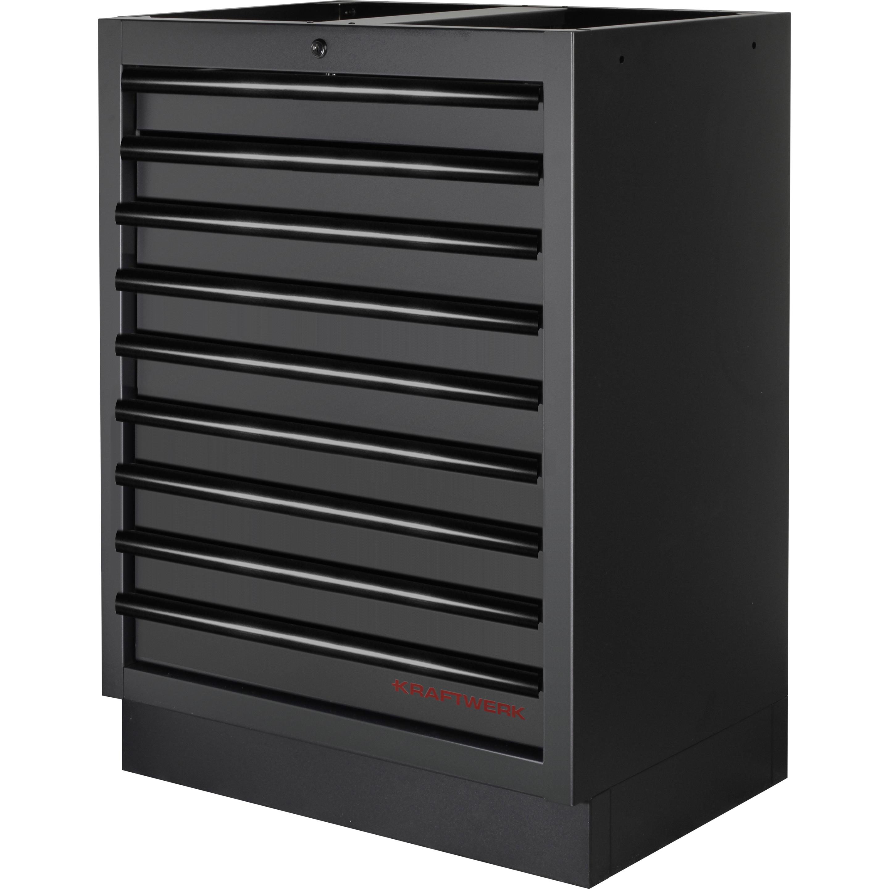 Kraftwerk, Werkstattschrank, MOBILIO BLK Kombi Lochwand Edelstahl (392 cm, 200 cm)
