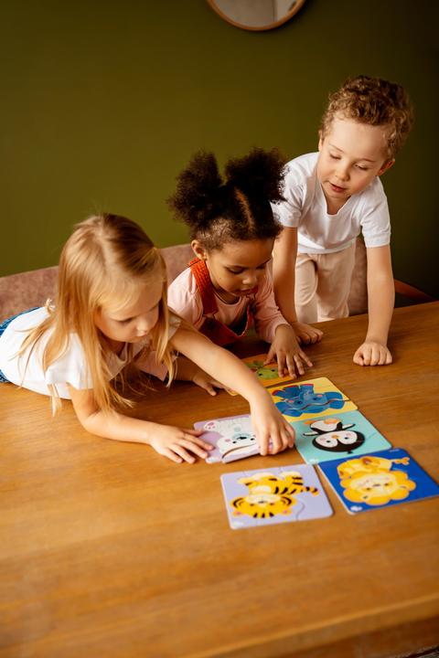 Image du produit Activity Board Triple Puzzle - Animaux 6 images, 18 pièces