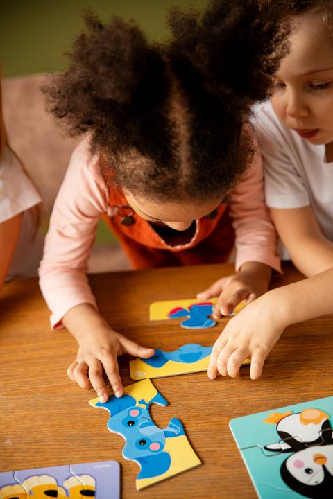 Image du produit Activity Board Triple Puzzle - Animaux 6 images, 18 pièces