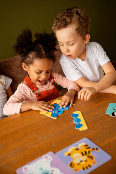 Image du produit Activity Board Triple Puzzle - Animaux 6 images, 18 pièces